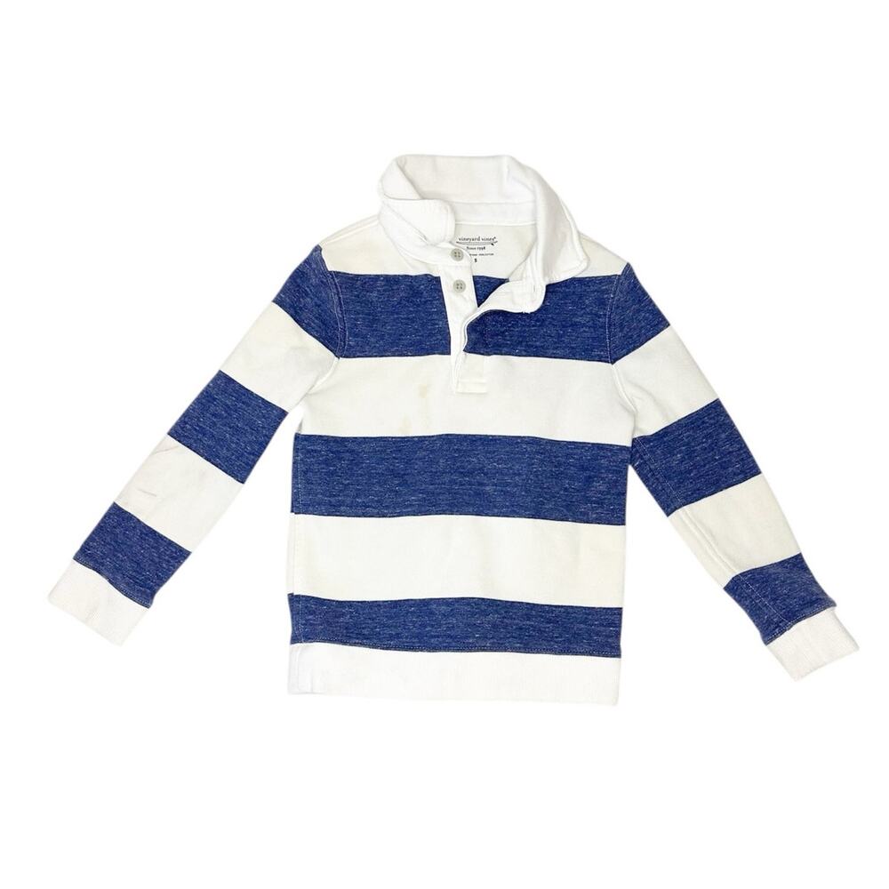 Vineyard Vines Striped Surfside Cam Shirt SIze 5